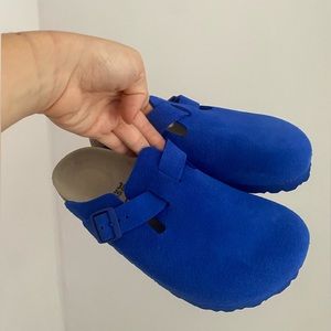 NWT RARE Birkenstock Boston Ultra Blue Sz. 38 *Sold Out Online*